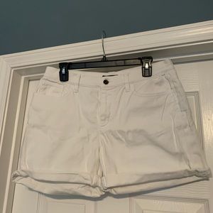 White Jean Shorts, Size 8 - Lauren Jeans Company Ralph Lauren